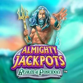 Almighty Jackpots – Realm of Poseidon logo – Jackpots by Novomatic at Wolf Casino