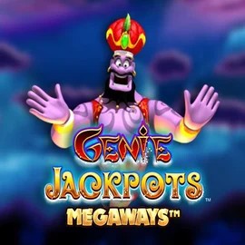 Logo of Genie Jackpots Megaways from Blueprint Gaming at Wolf Casino