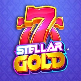 Stellar Gold logo by Snowborn Games at Wolf Casino